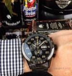 Replica Tag Heuer Carrera Calibre 16 Chrono Watches Black Steel